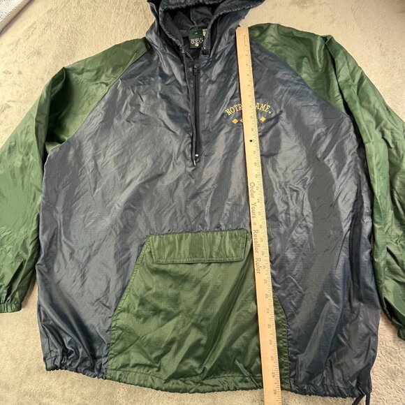 VTG Notre Dame Fighting Irish Jacket Mens XL Blue Windbreaker NCAA 577C MV Sport - Picture 5 of 10